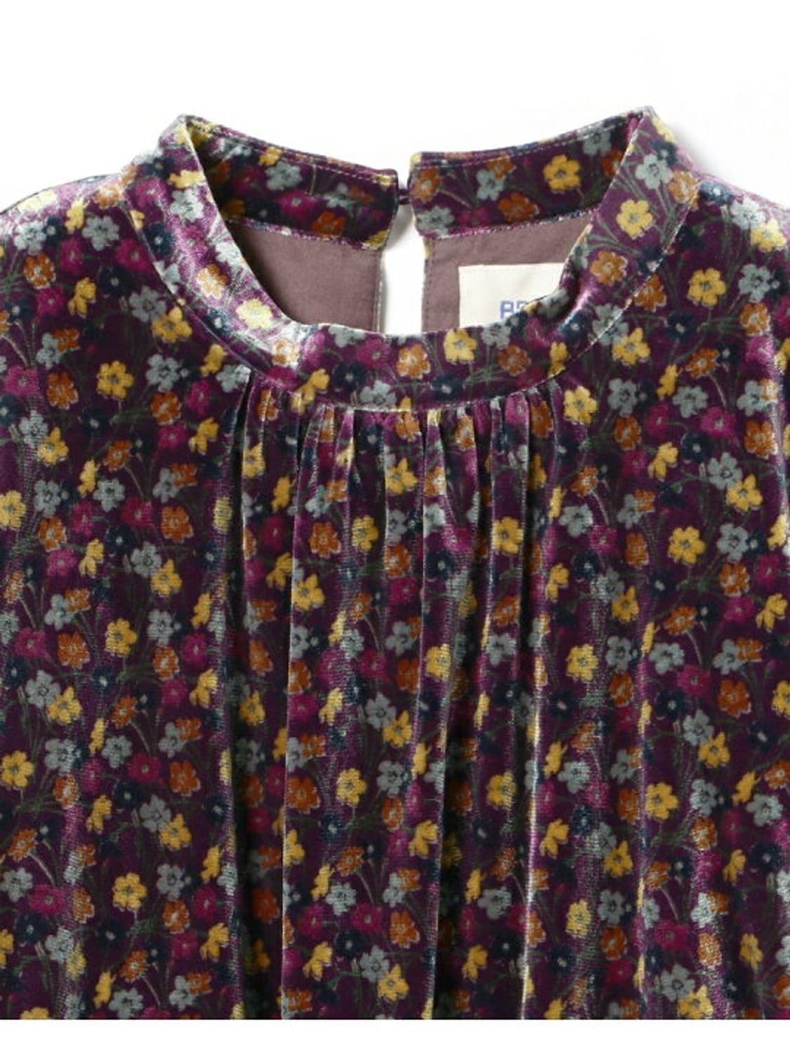 BEAMS BOY 빔즈보이 리버티 벨로아 플라워 벨벳 롱 원피스 상품이미지2