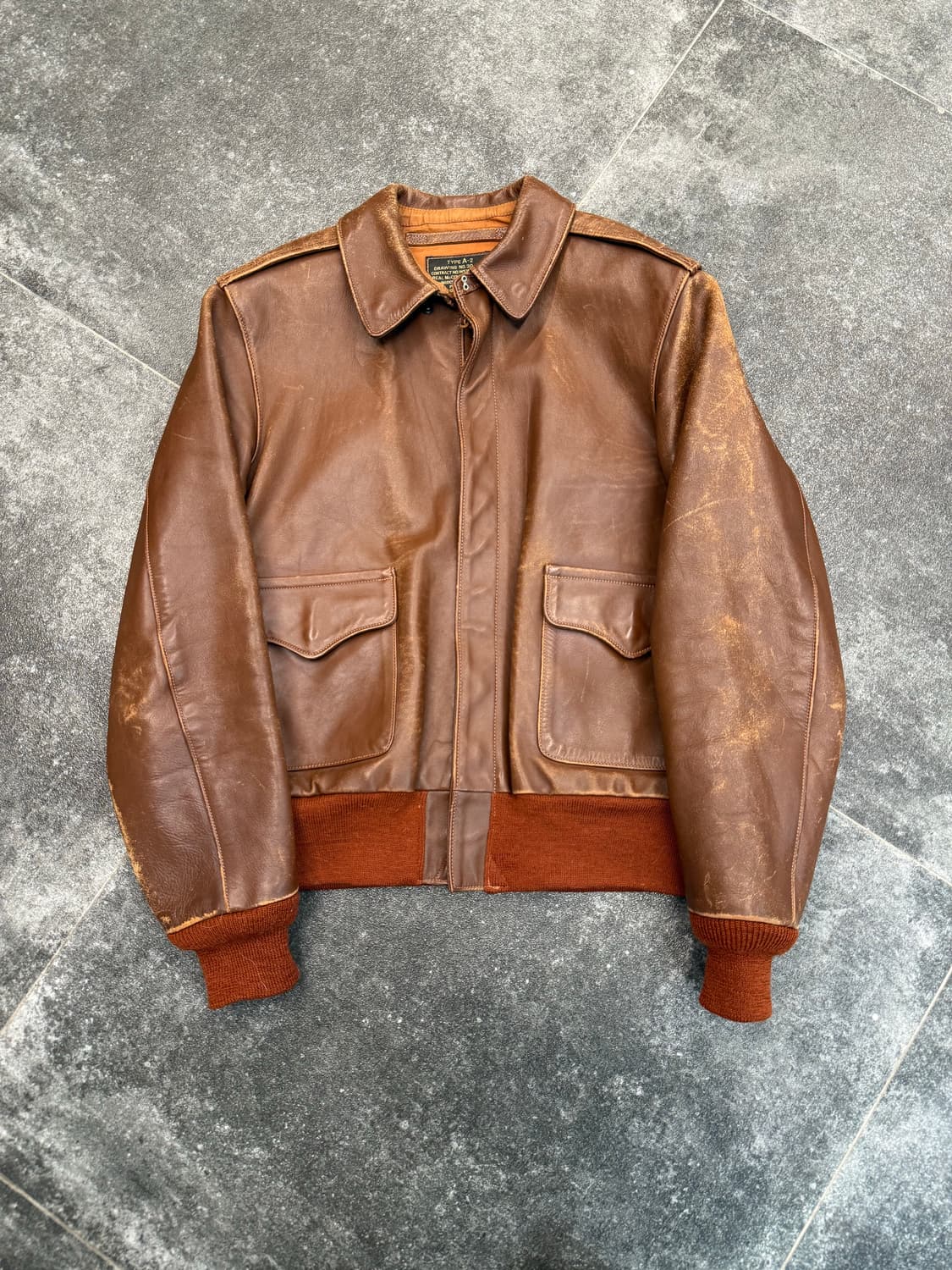 리얼맥코이 A-2 가죽자켓 34 상품이미지1