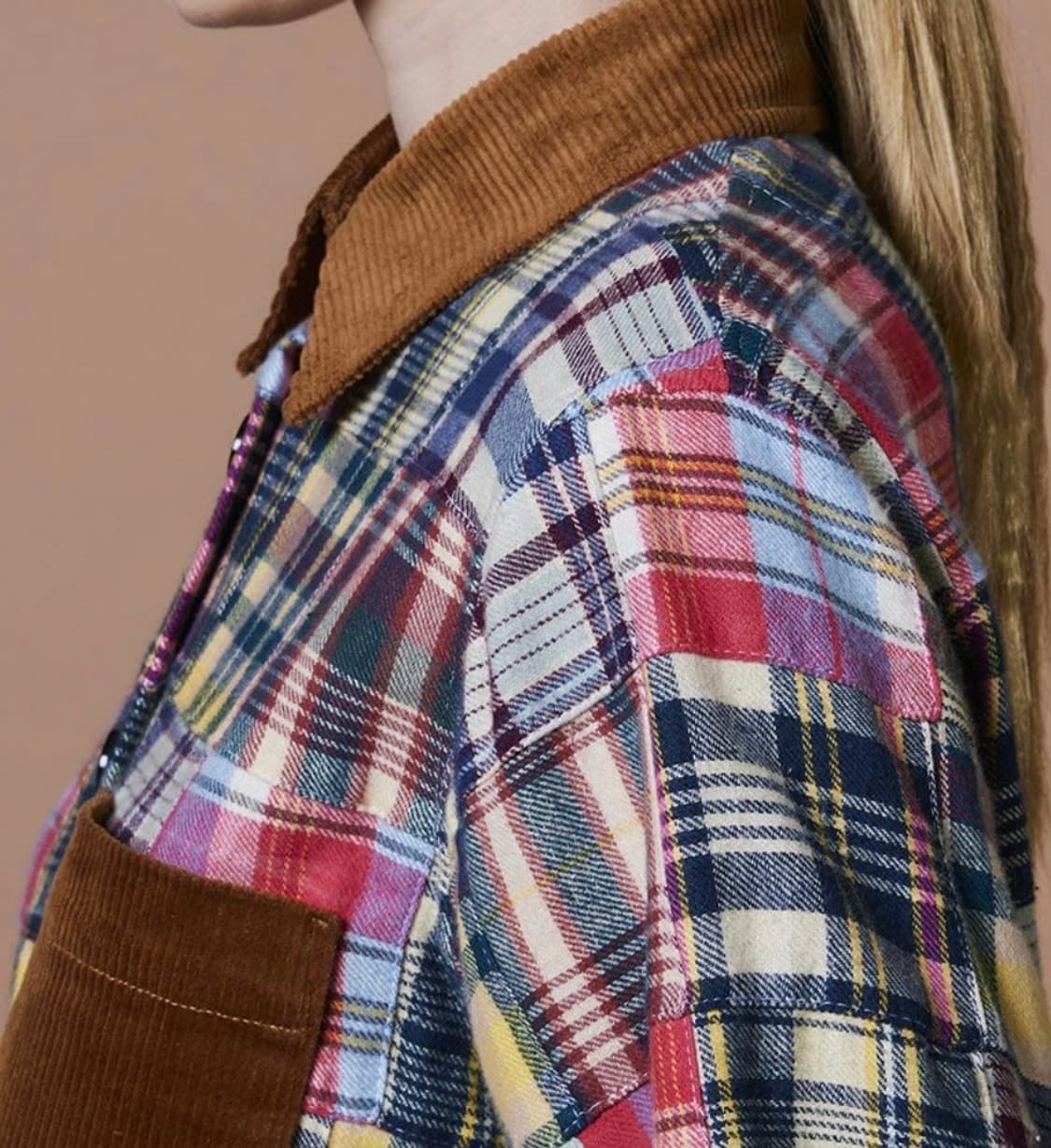 마나스타시 (MANASTASH)긴소매 체크 셔츠원피스 상품이미지9