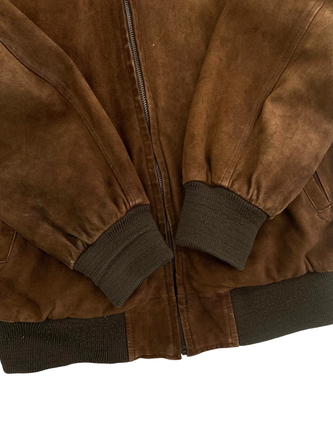 80's 스트롱 앤 피셔 스웨이드 봄버 자켓 상품이미지5