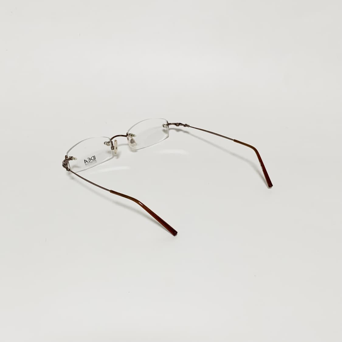 828 빈티지안경 데드스탁 픽키 무테 안경 림리스 사각 메탈 상품이미지4