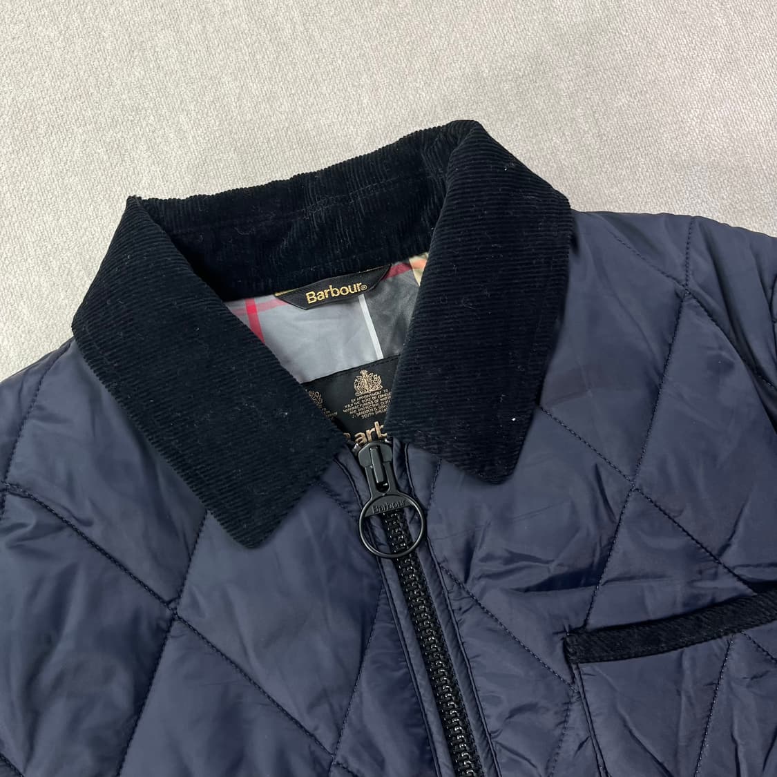 100 바버 인터네셔널 코듀로이 퀄팅 자켓 상품이미지2