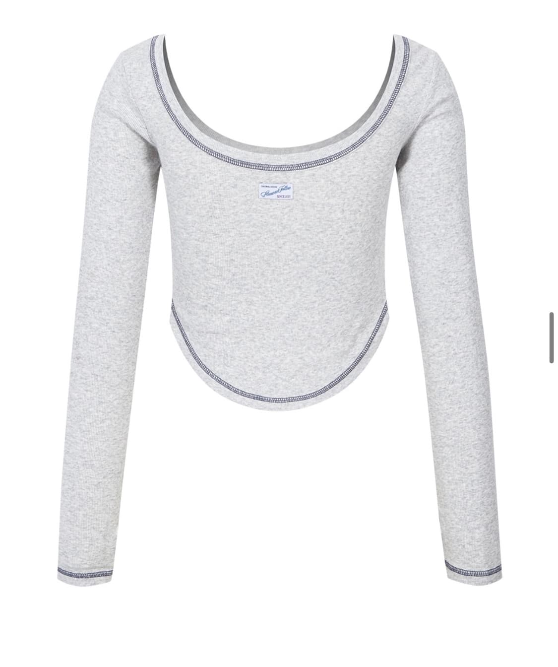 플노팔 라벨 리브드 롱슬리브 Label Ribbed  상품이미지3