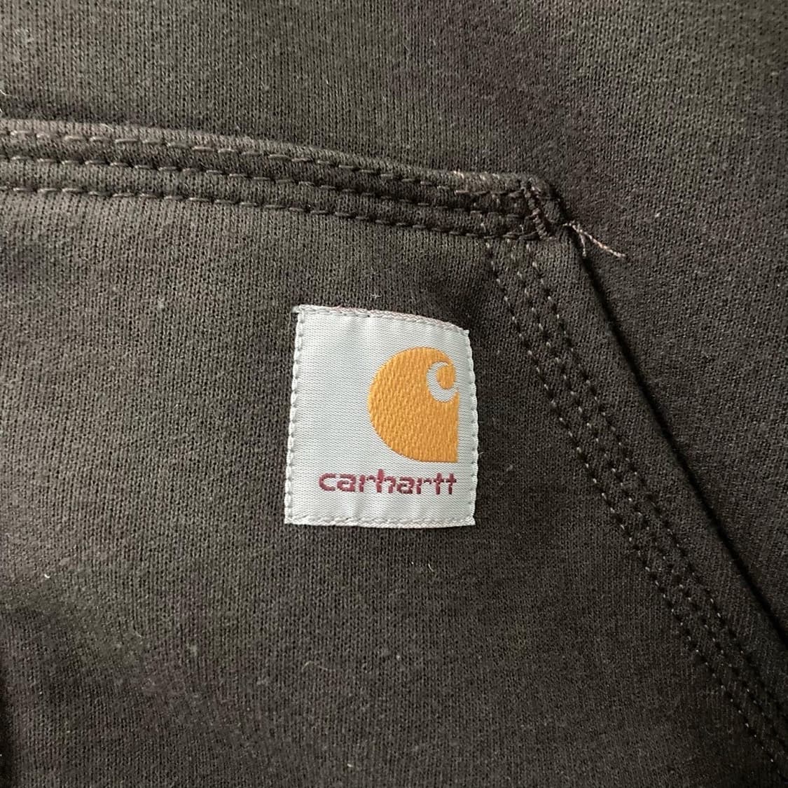 칼하트 다크 브라운 레인 디팬더 후드 집업 상품이미지3