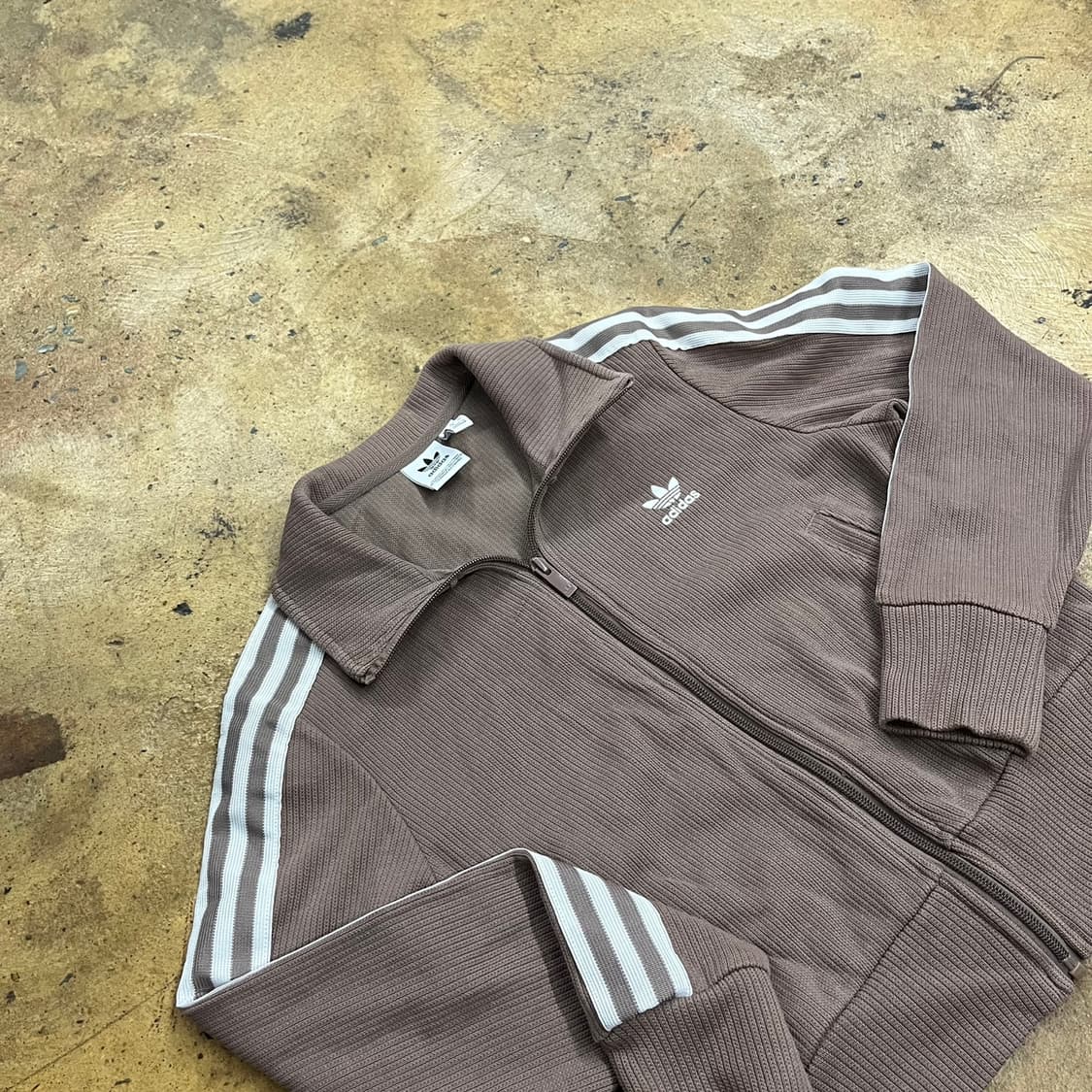 아디다스 브라운 초코우유 니트 져지 트랙탑 상품이미지1