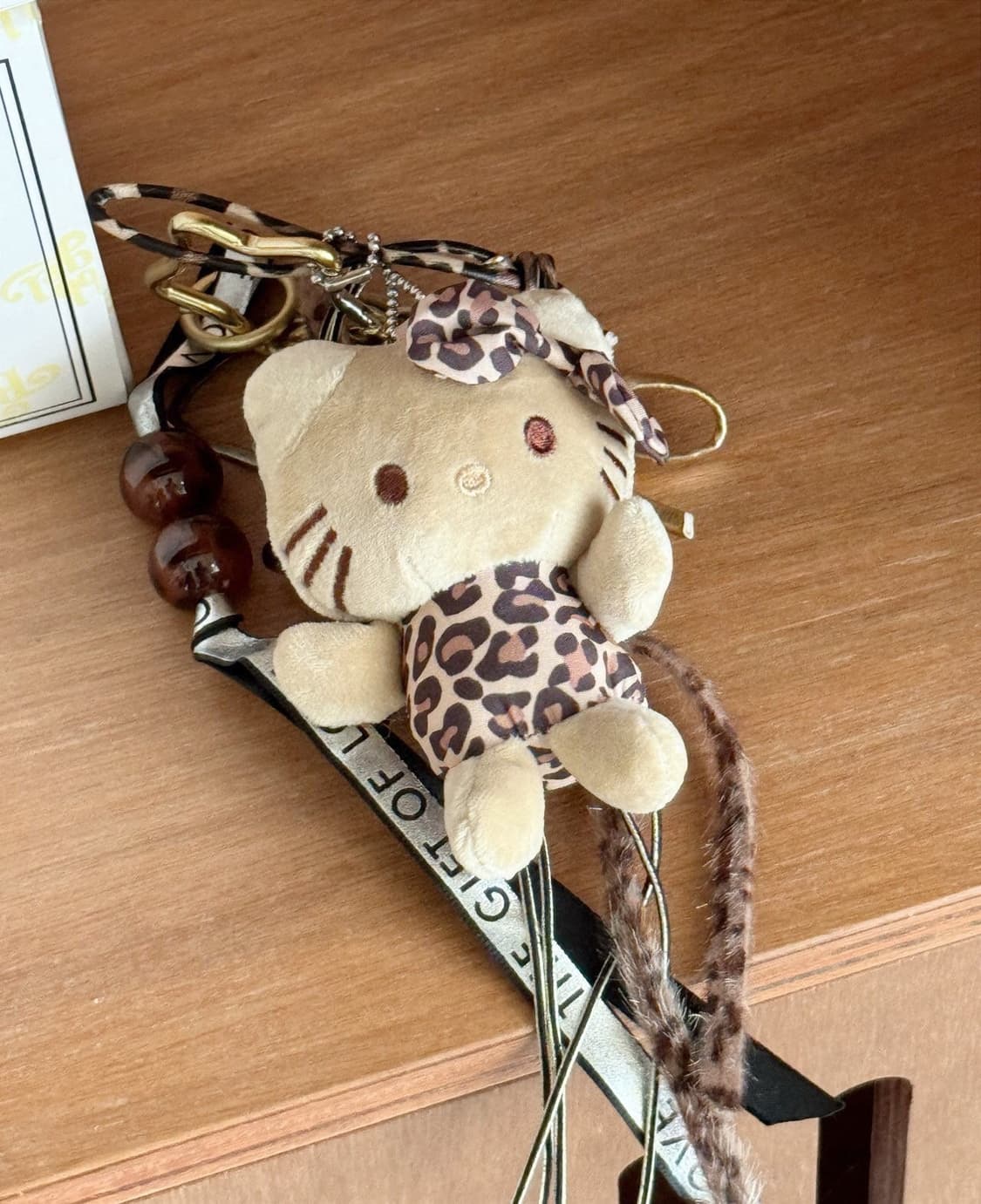 호피 레오파드 헬로 키티 키링 열쇠고리 상품이미지2