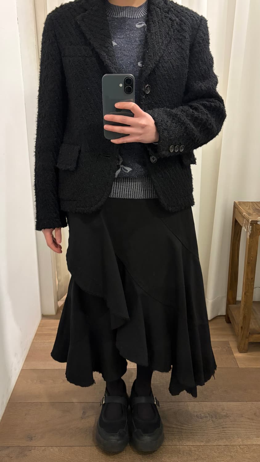 Sculpted Boucle Tailored Jacket 상품이미지3