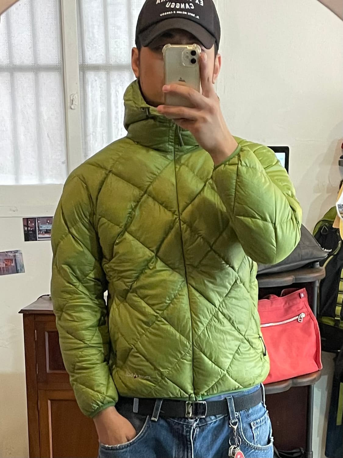 몽벨 후드 경량패딩 M 상품이미지3