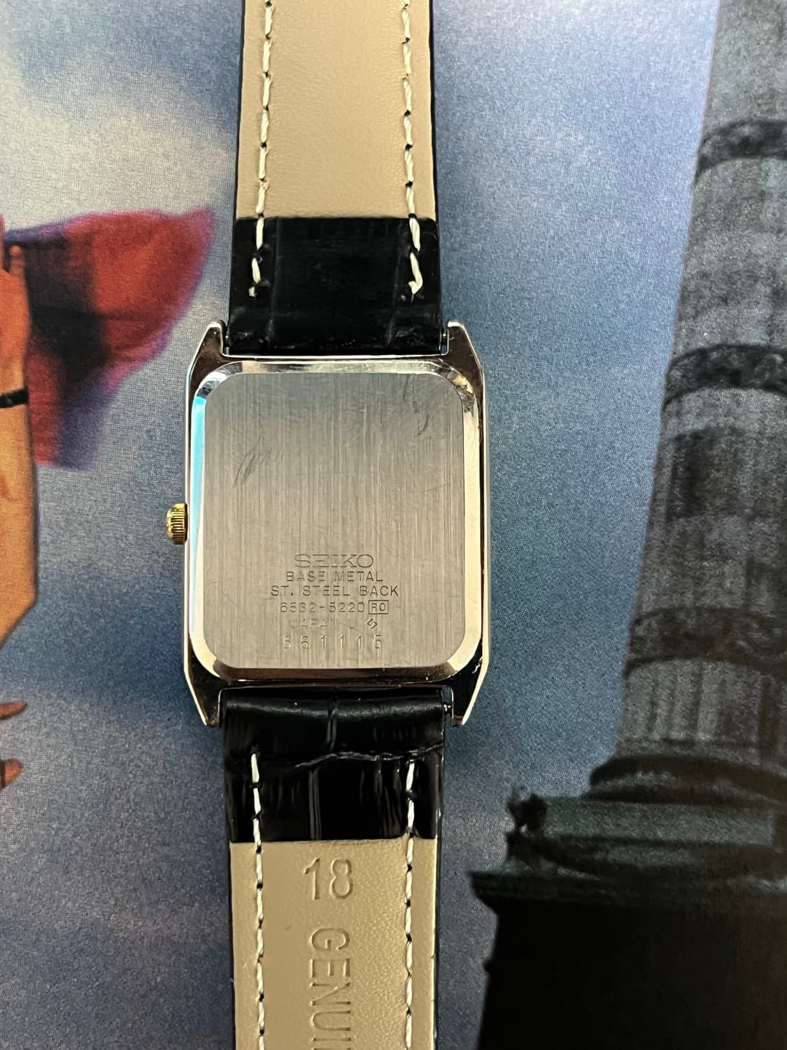Vintage Seiko Quartz Tank Watch 상품이미지8