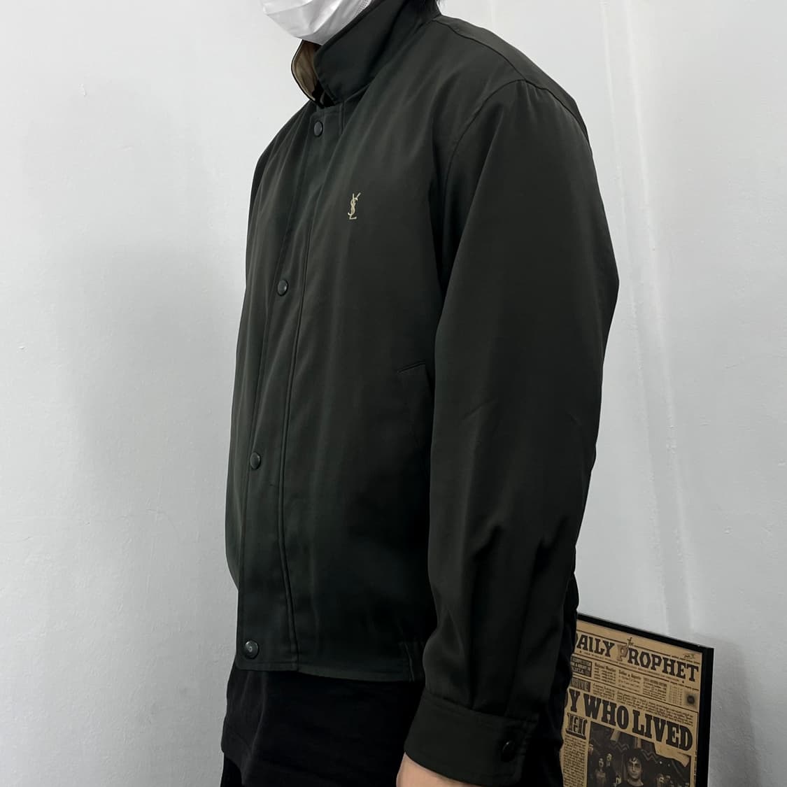 M(L) 입생로랑 폴리쉘 블루종 자켓 상품이미지3