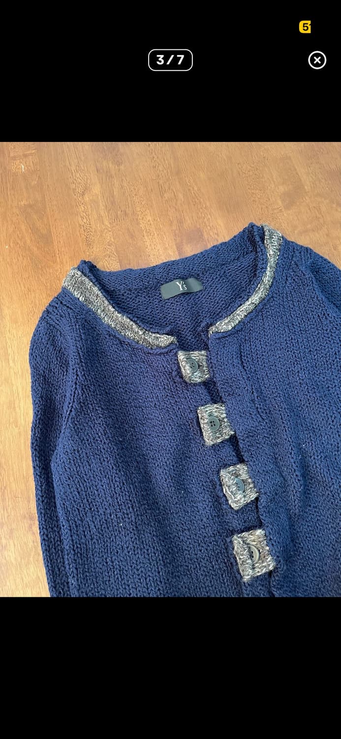 요지 야마모토 코튼 니트 가디건 상품이미지3