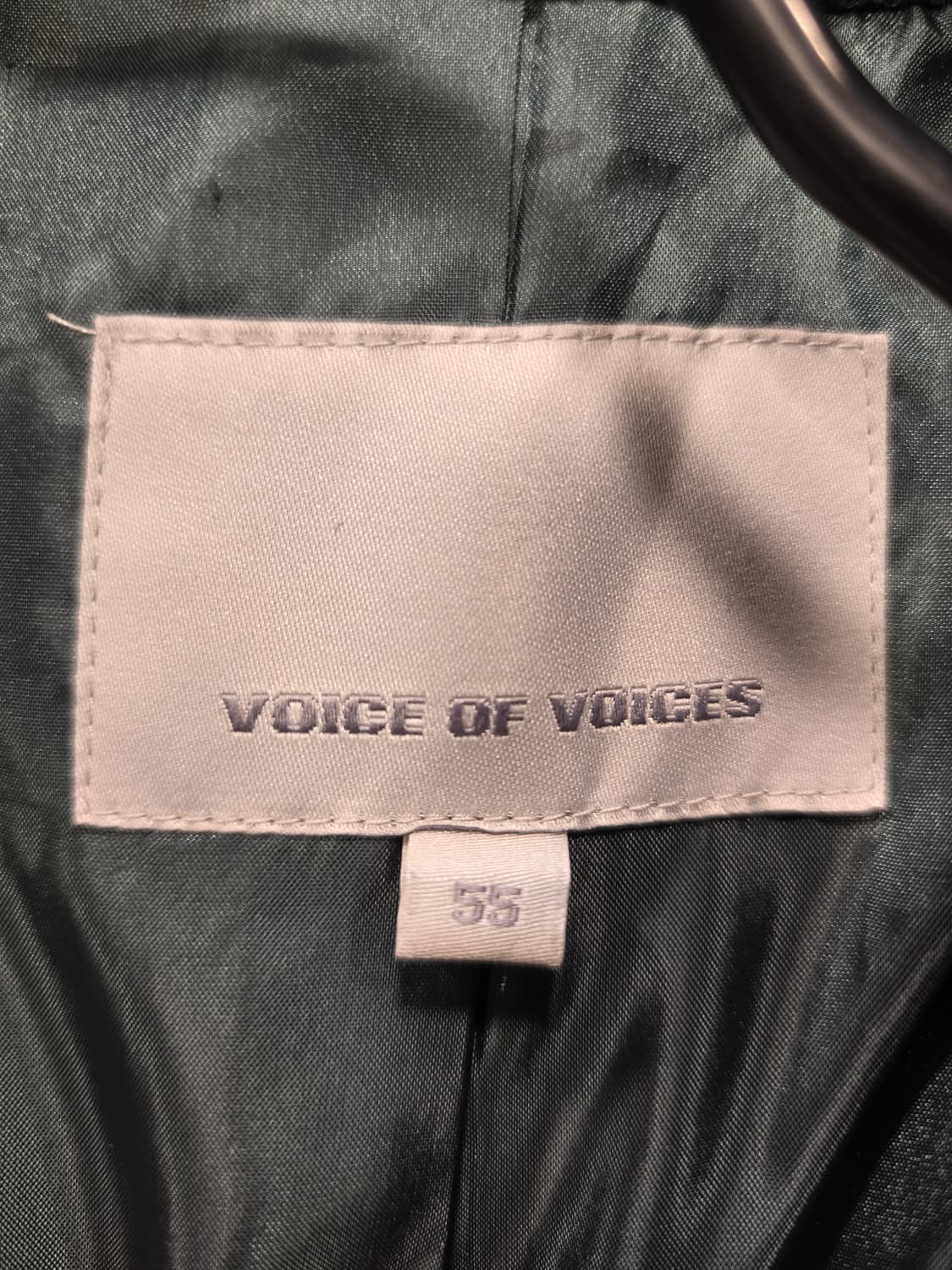 보이스오브보이스 VOV 핸드메이드 녹색 모직 코트 오버사이즈 55~66 상품이미지5