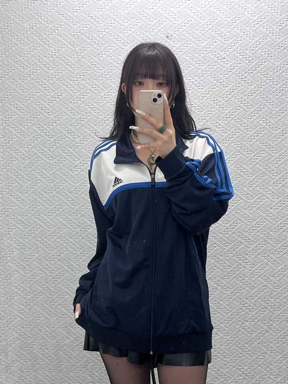 아디다스 올드스쿨 레트로 삼각로고 돌고래 져지 집업 115 C10913 상품이미지2