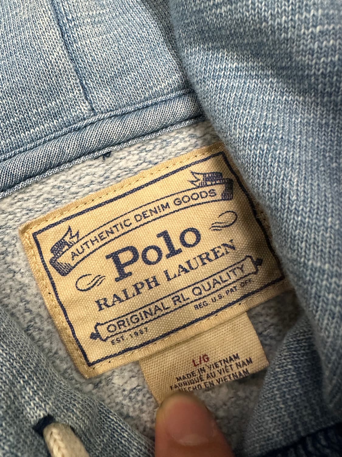 폴로 랄프로렌 딥 다이 풀오버 후디 처분 유니크  상품이미지4