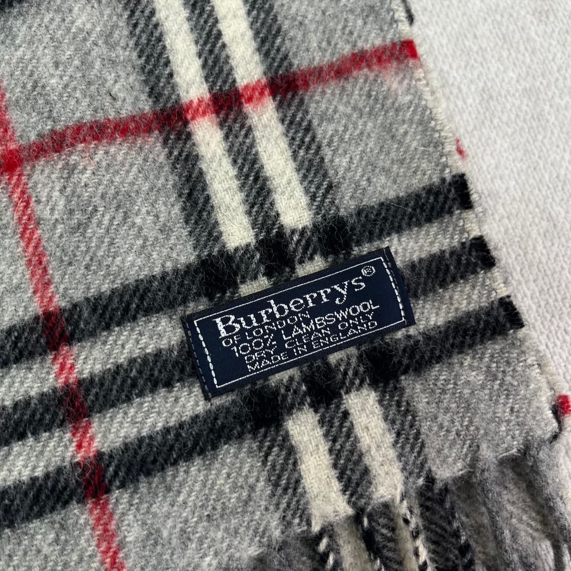 버버리 노바체크 그레이 램스울 머플러 상품이미지3