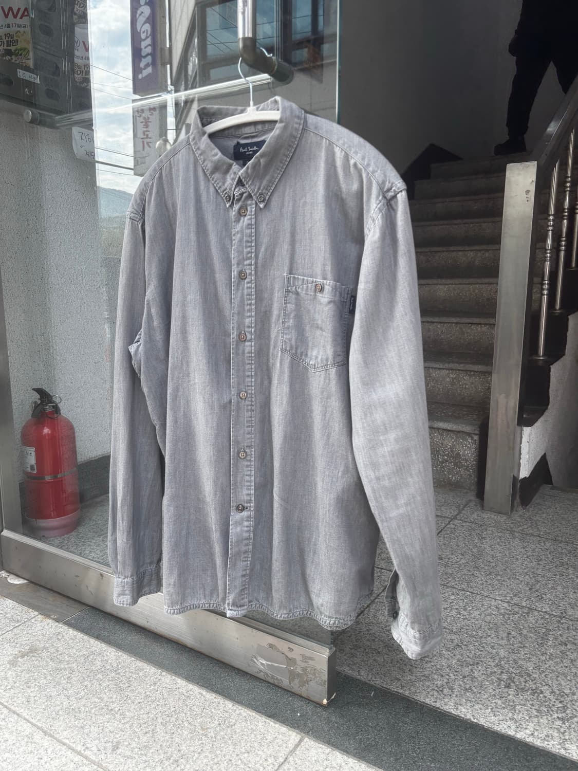 폴스미스  그레이 워시드 셔츠 상품이미지5