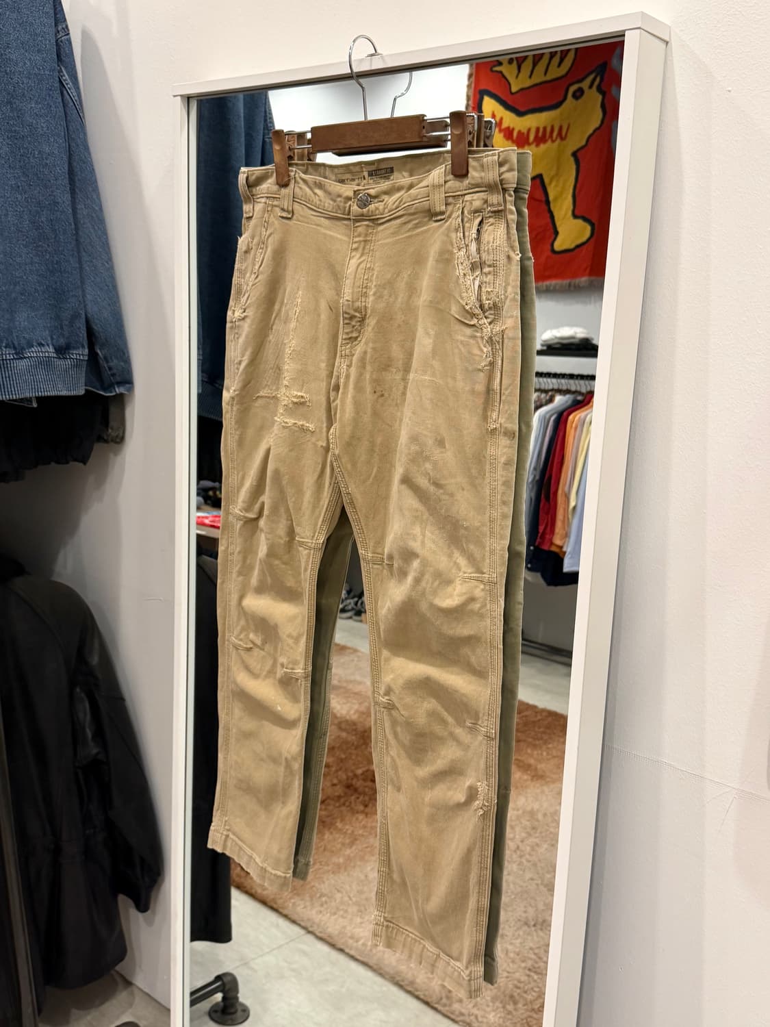 Carhartt 칼하트 디스트로이드 빈티지 워크 팬츠 (34inch) 상품이미지1