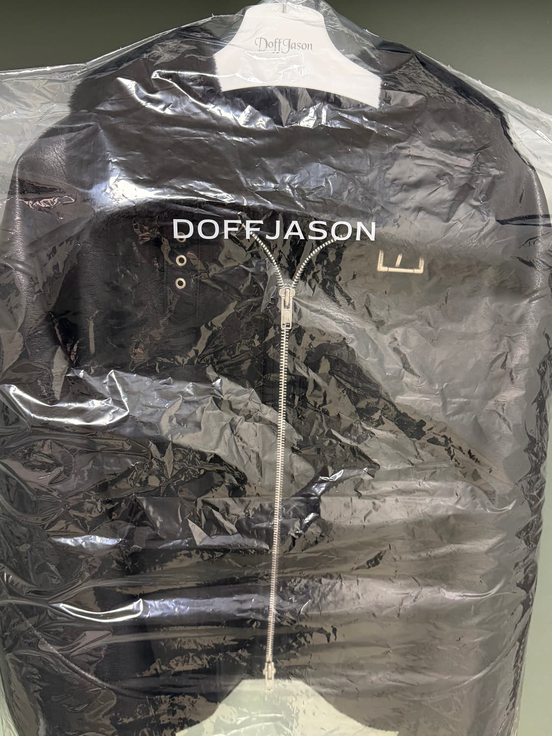 [XL] 도프제이슨 크리즈 빈티지 무톤 봄버 블랙 상품이미지3