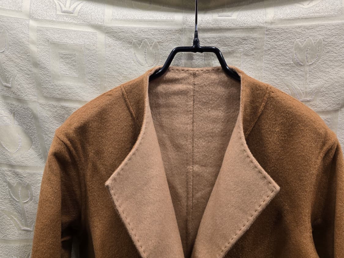 거의새거) 고비 캐시미어 100% 핸드메이드 리버시블 코트 42/XS(4 상품이미지3