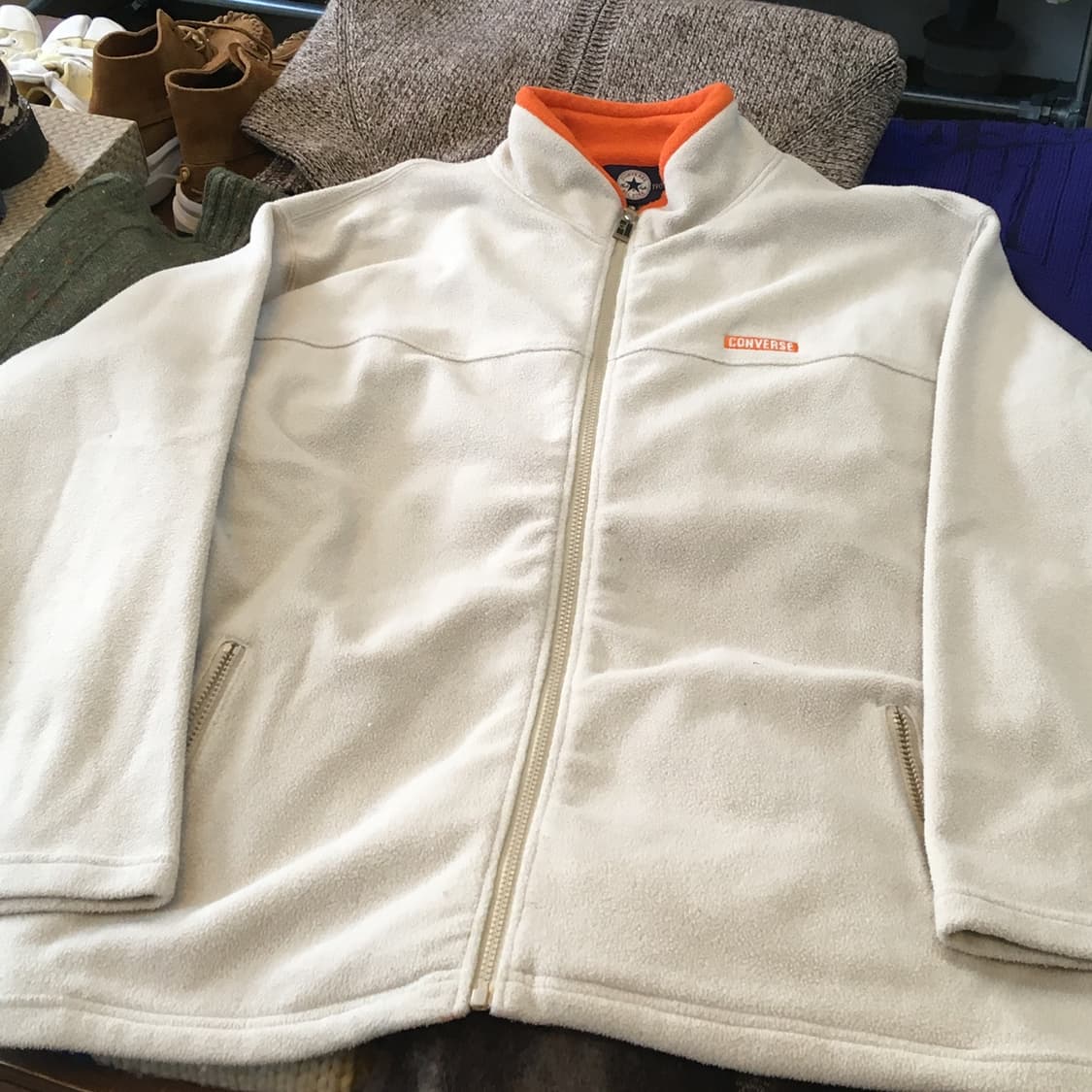 00'S 컨버스 재팬 라인 플리스 집업 자켓 XL 105 상품이미지1