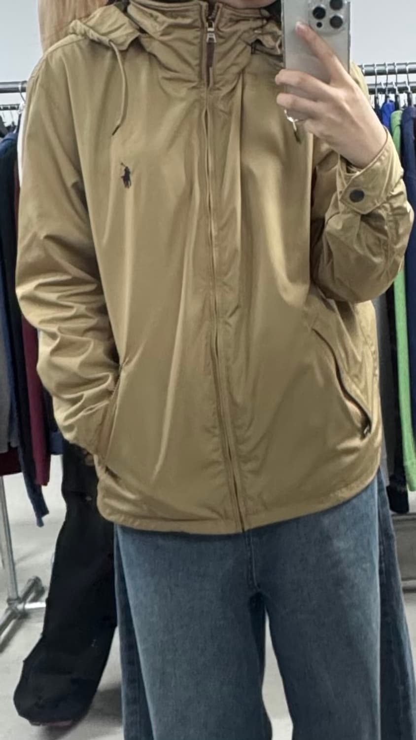 폴로 바람막이 베이지 M 상품이미지1