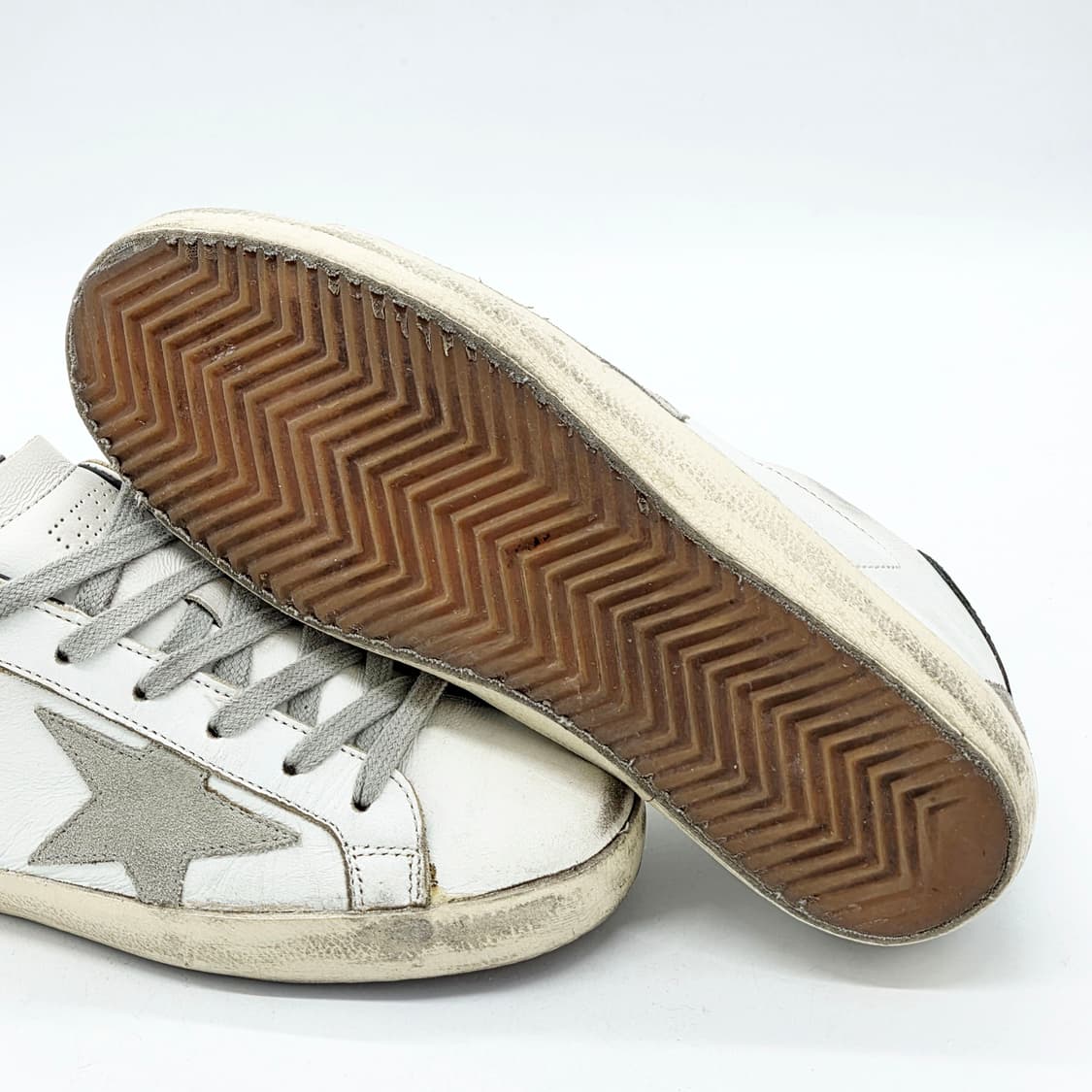  골든구스 우먼스 슈퍼스타 흰/검 (35)   상품이미지3