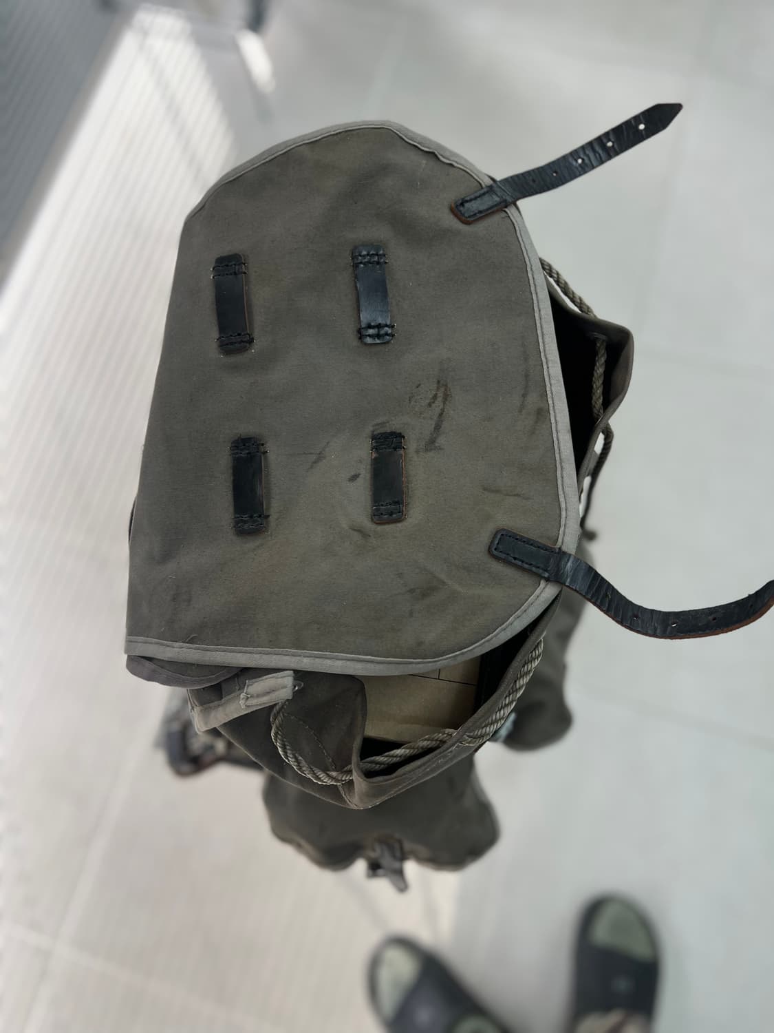 60년대 독일군 캔버스 배낭 상품이미지3