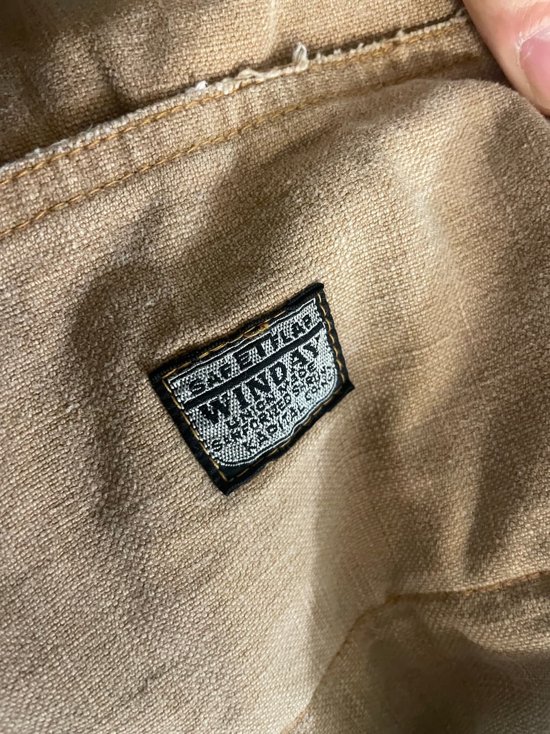 캐피탈 캔버스 더블니 이지 버기팬츠(HOBO데미지드) 골드 상품이미지10