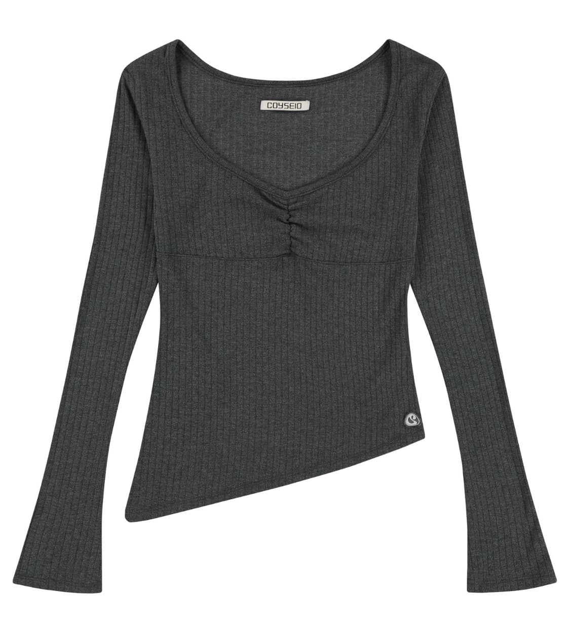 코이세이오 언발란스 셔링 탑 그레이 상품이미지1