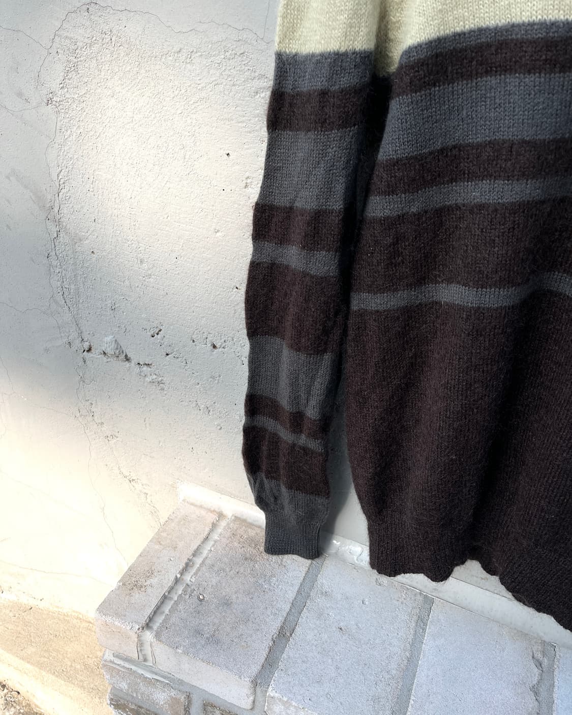 마르지엘라 스트라이프 언발란스 니트 상품이미지3