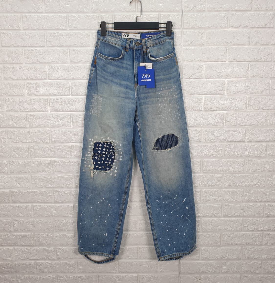 [25]자라 아더에러 콜라보 패치워크 데님팬츠(새상품) 상품이미지5