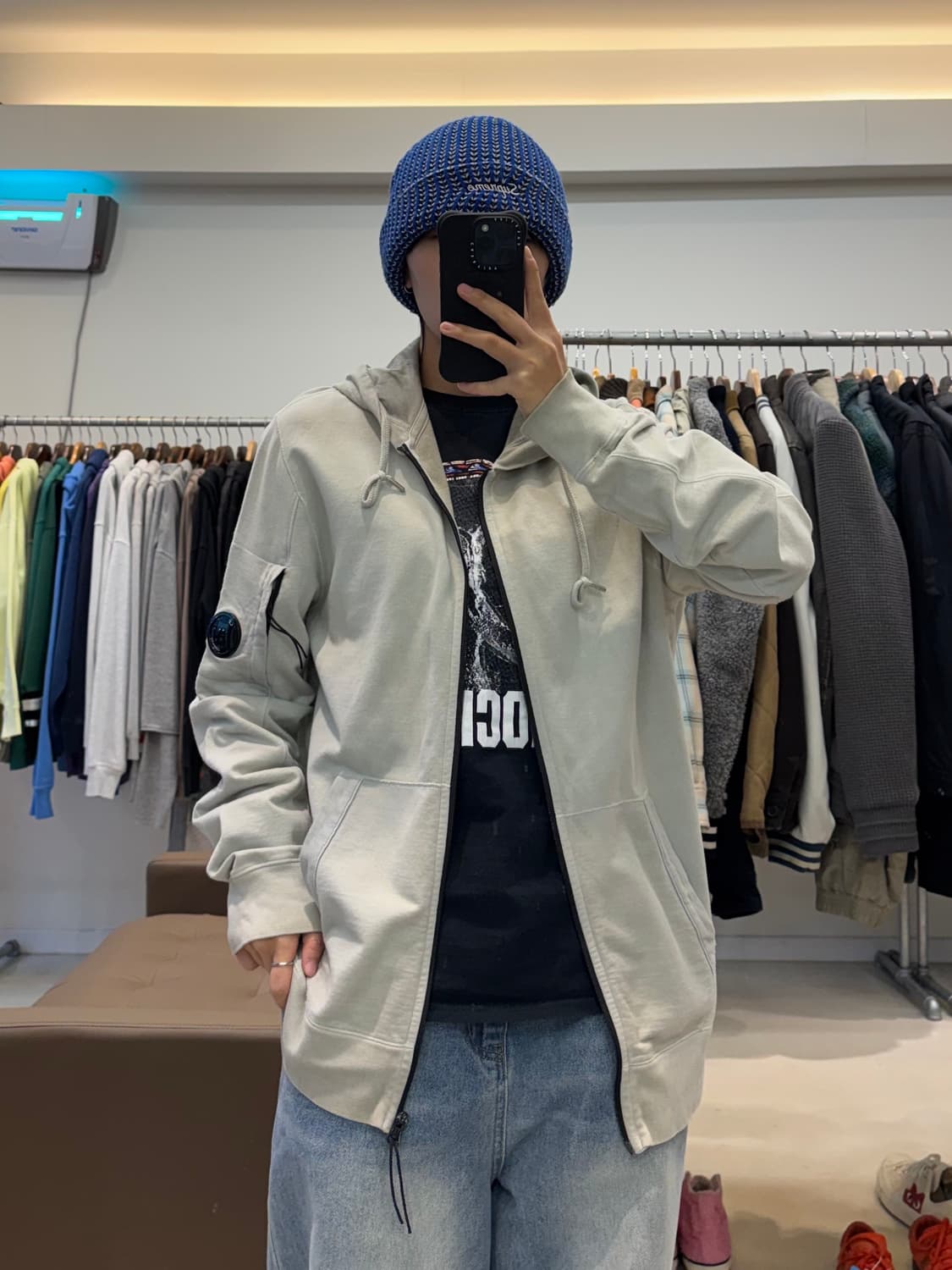 CP company re-colour 렌즈 후드집업 상품이미지5