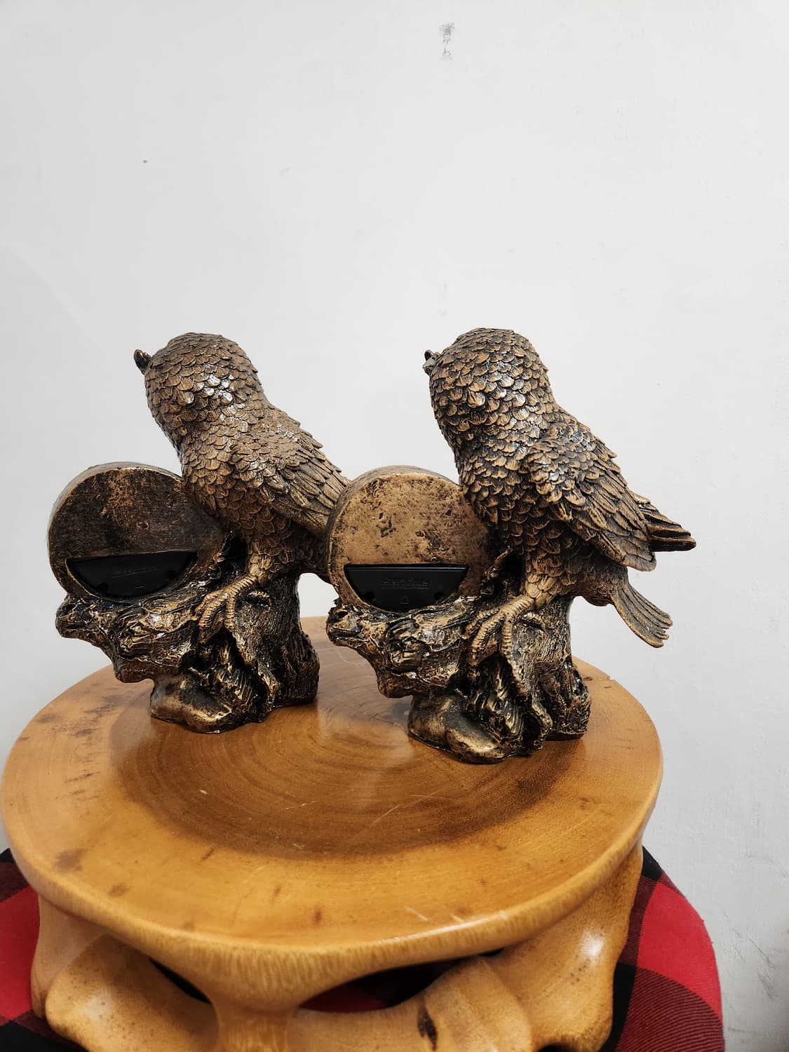 엔틱 부엉이 테라코타 탁상시계 2개 상품이미지2