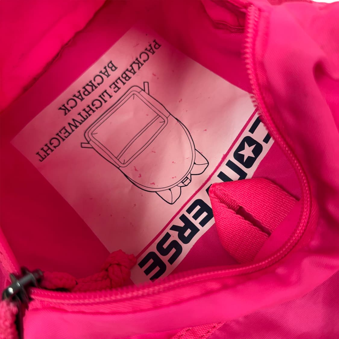 Converse 컨버스 네온 핑크 백팩 상품이미지8