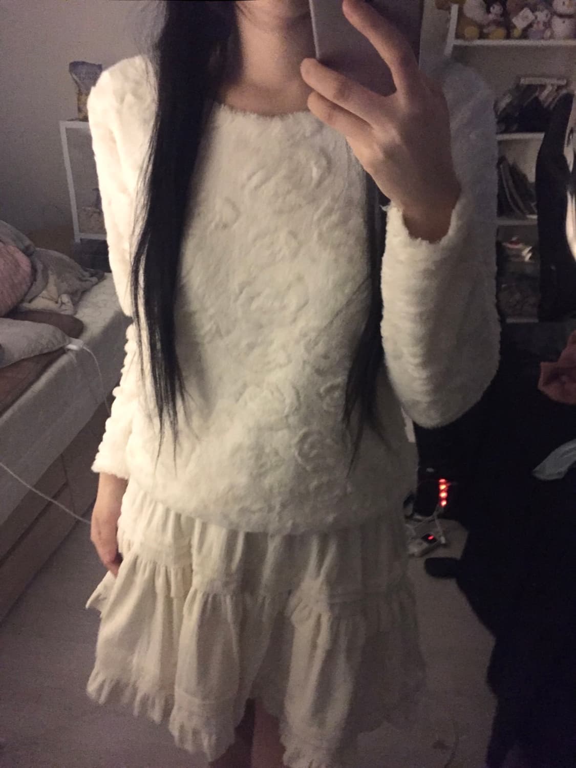 빈티지 장미 니트 상품이미지1