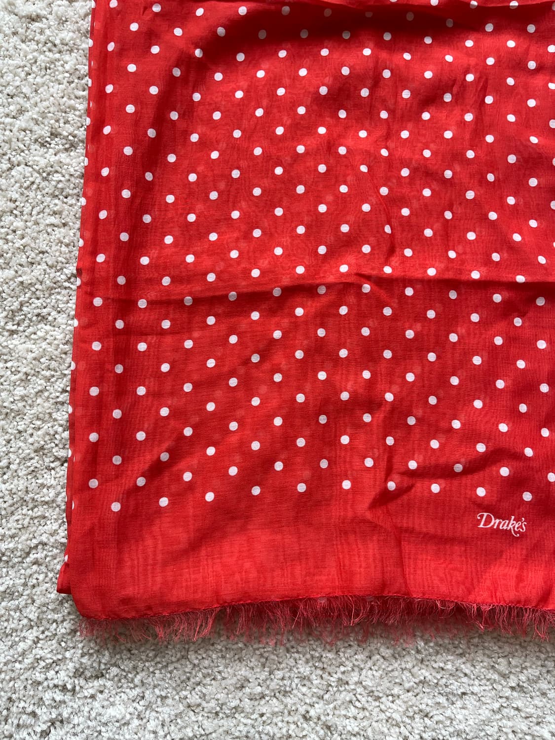 드레익스 도트 실크 블랜드 스카프 상품이미지4