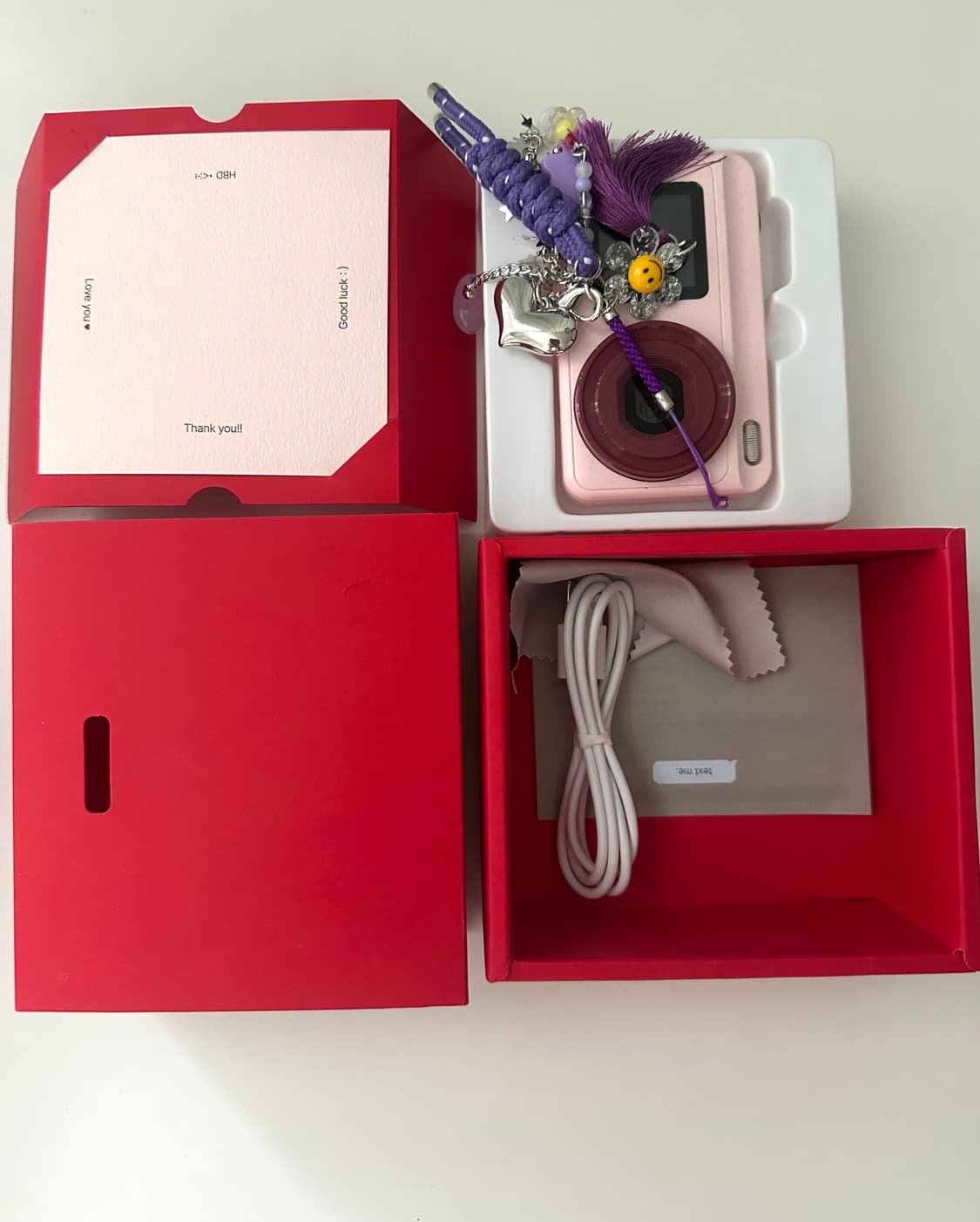 텍스트미 카메라(핑크)+키링 상품이미지2