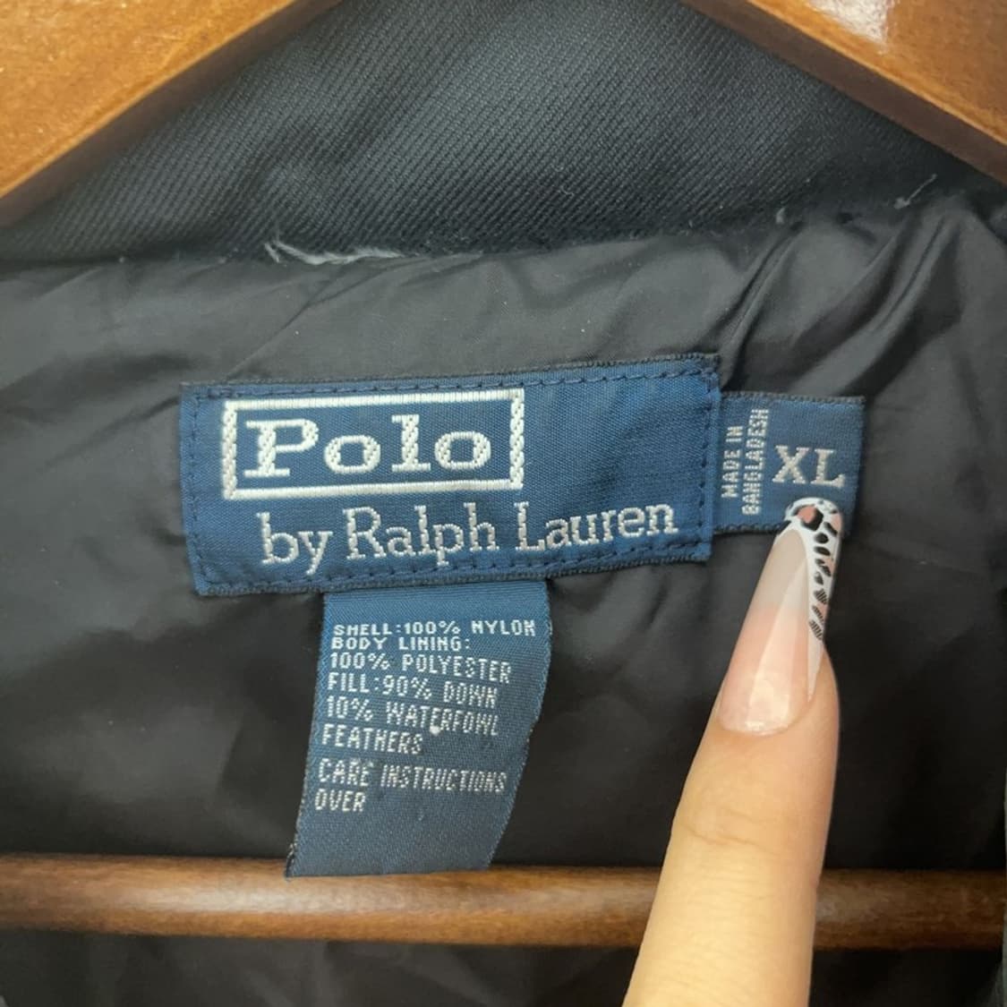 폴로 랄프로렌 모던시크 캐주얼 베이지포니 패딩 조끼 XL C08300 상품이미지5