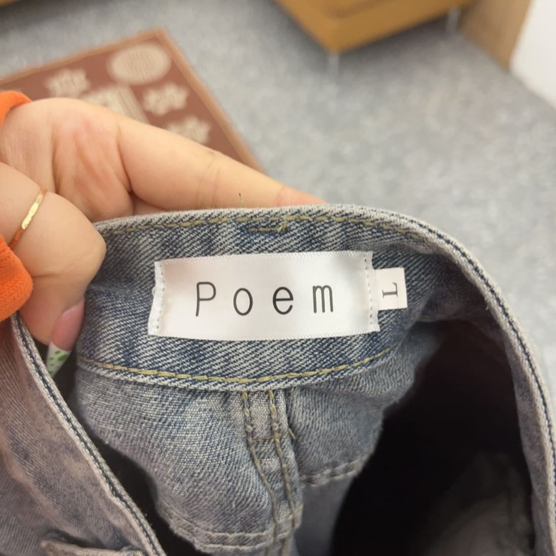 빈티지 올드스쿨 멀티포켓 데님 스트링 조거 카고팬츠 L C08915 상품이미지5