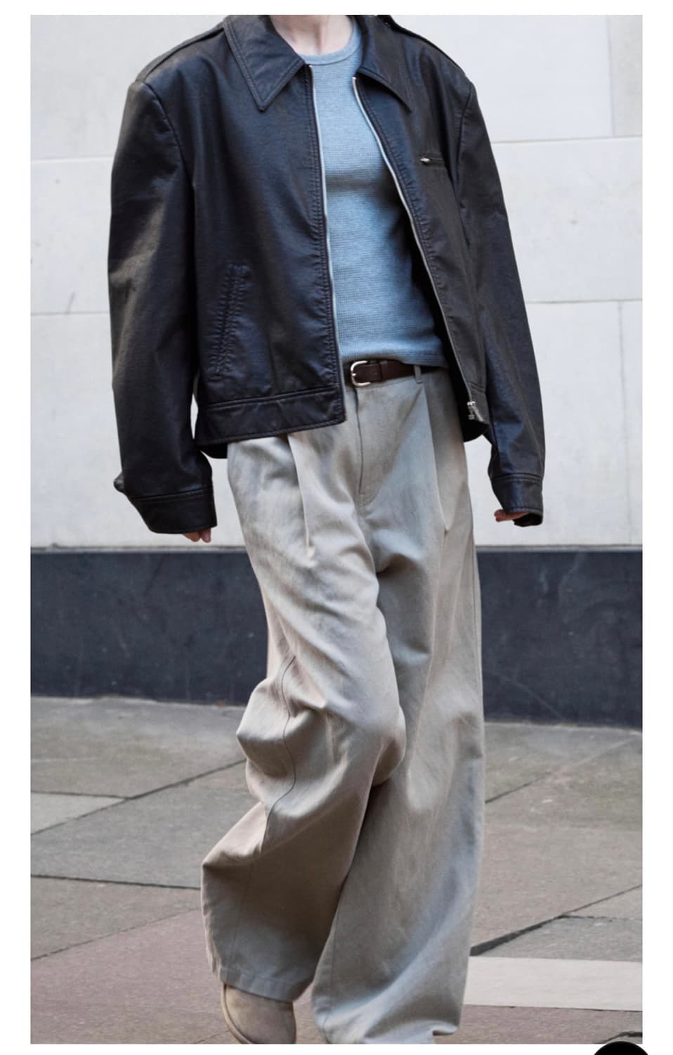 파사드패턴 빈티지레더재킷 다크브라운 M 상품이미지4