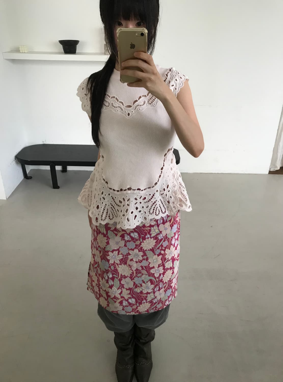 vintage eyelet sleeveless 상품이미지1