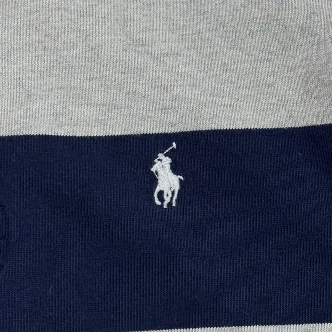 RALPH LAUREN 스트라이프 럭비셔츠 네이비 상품이미지3