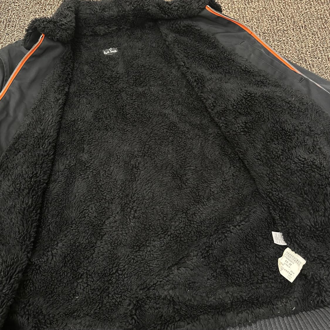 Paul Smith 폴스미스 털 봄버 자켓 점퍼 블랙 M 상품이미지6