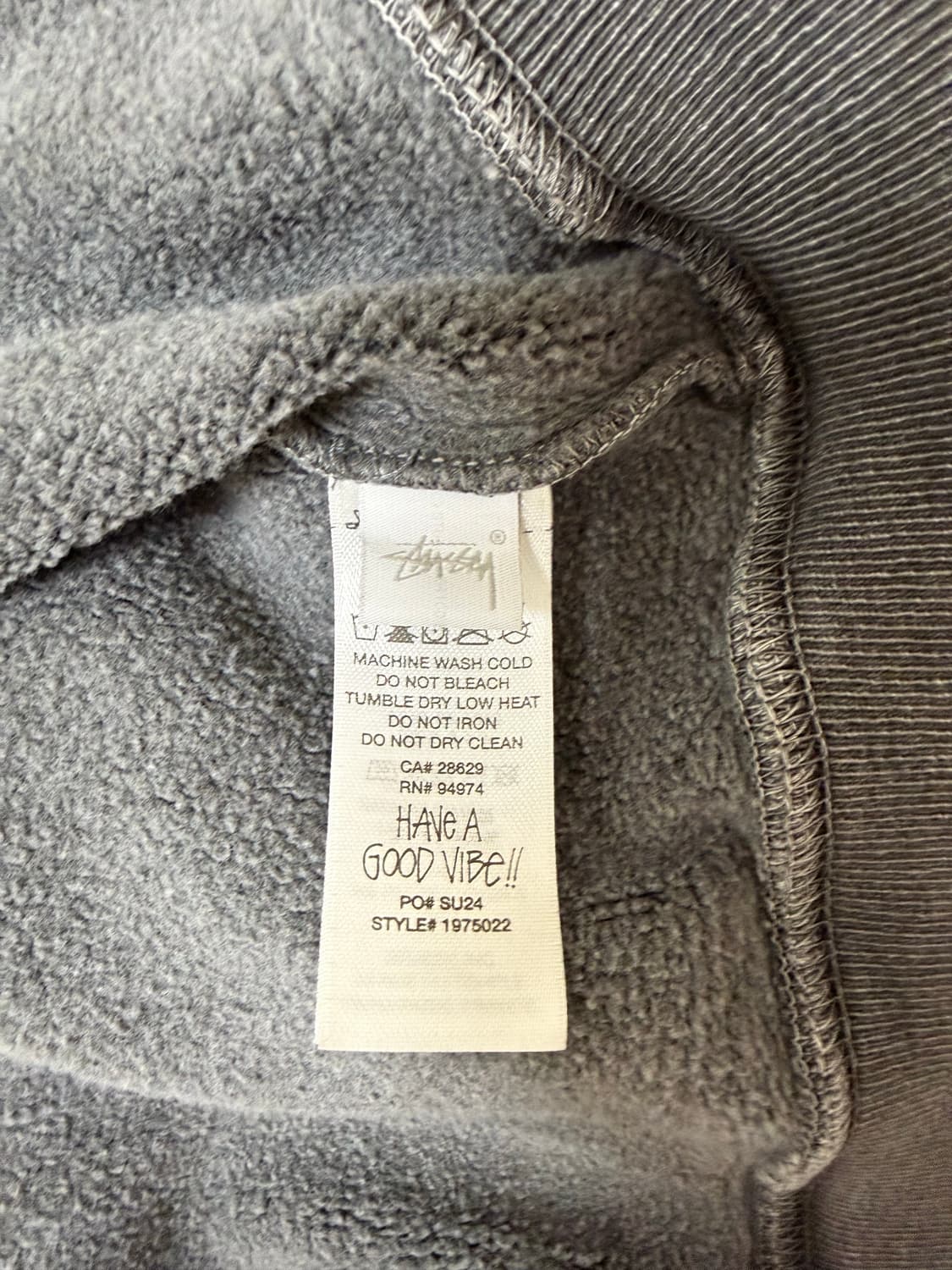 스투시 8볼 피그먼트 후드집업 m 상품이미지4