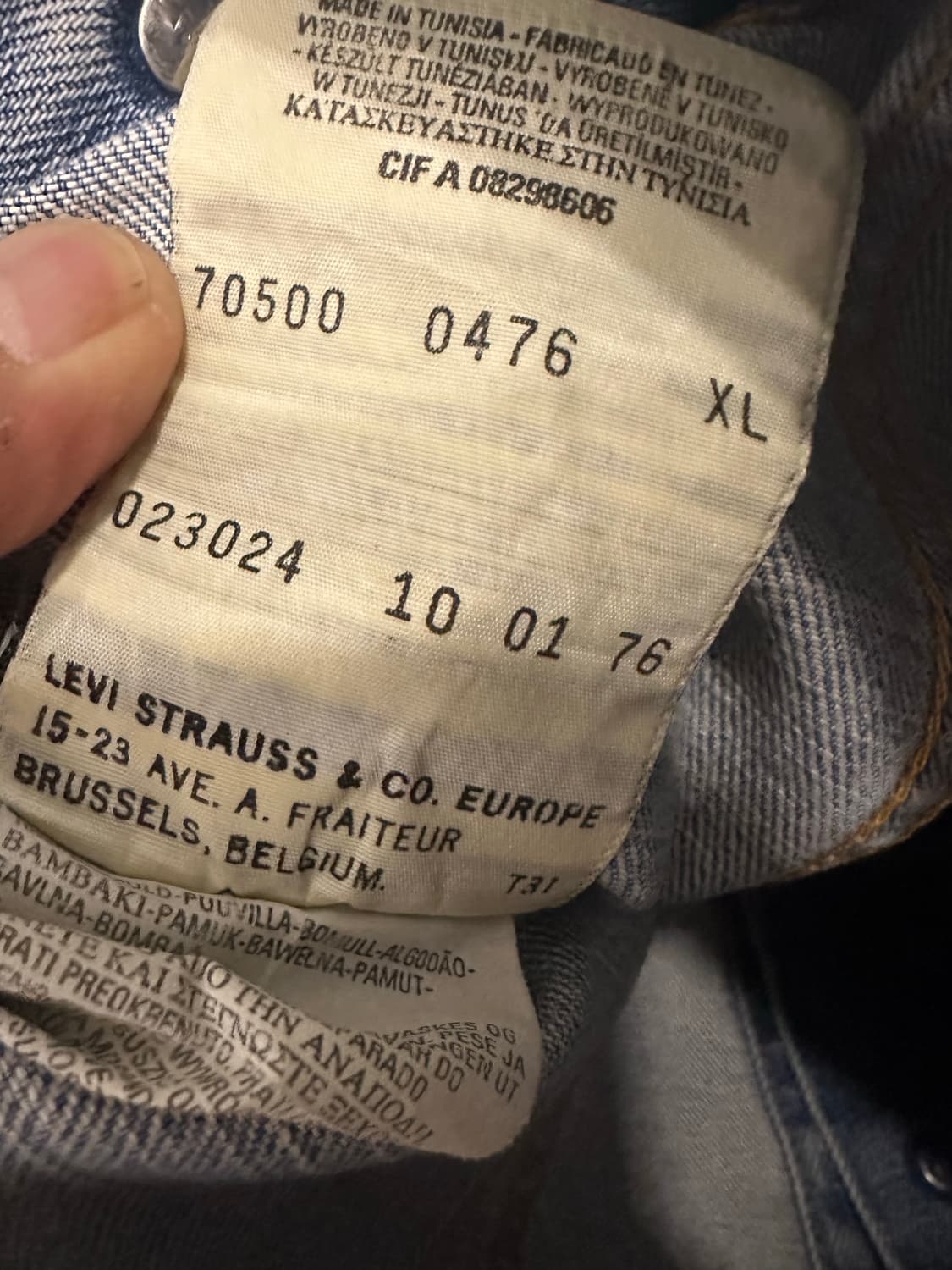 XL)00s 리바이스 3세대 자켓 유럽판 상품이미지3