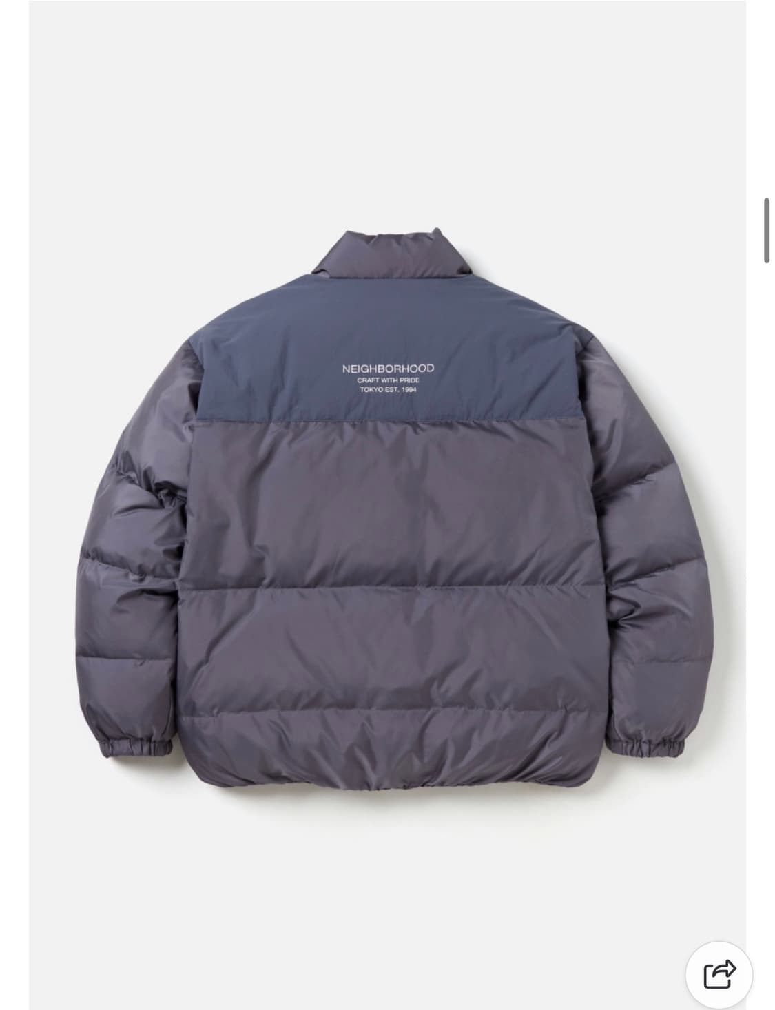 네이버후드 클래식 다운 자켓 그레이 XL 상품이미지2