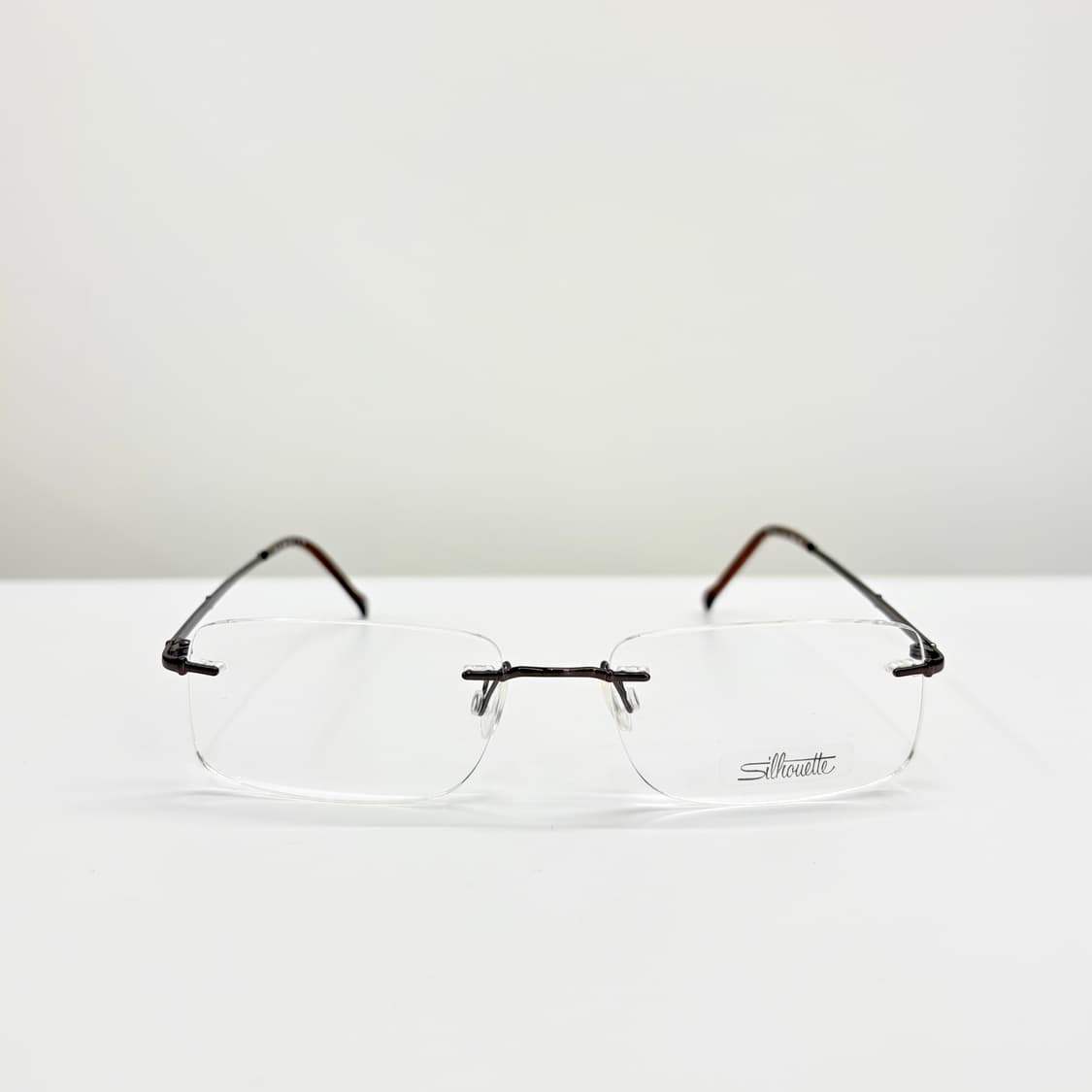 SILHOUETTE 실루엣 사각 브라운 무테 안경 상품이미지3