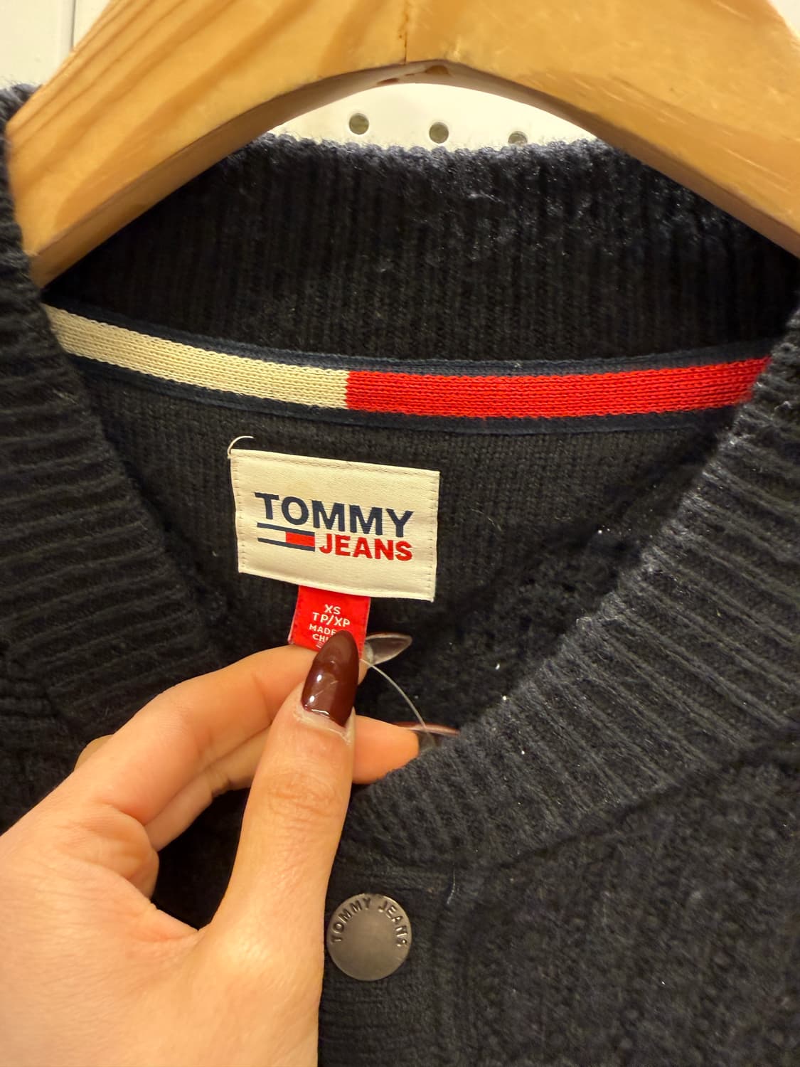 타미진스 스티치 베이스볼 박시핏 가디건 U1433 상품이미지5