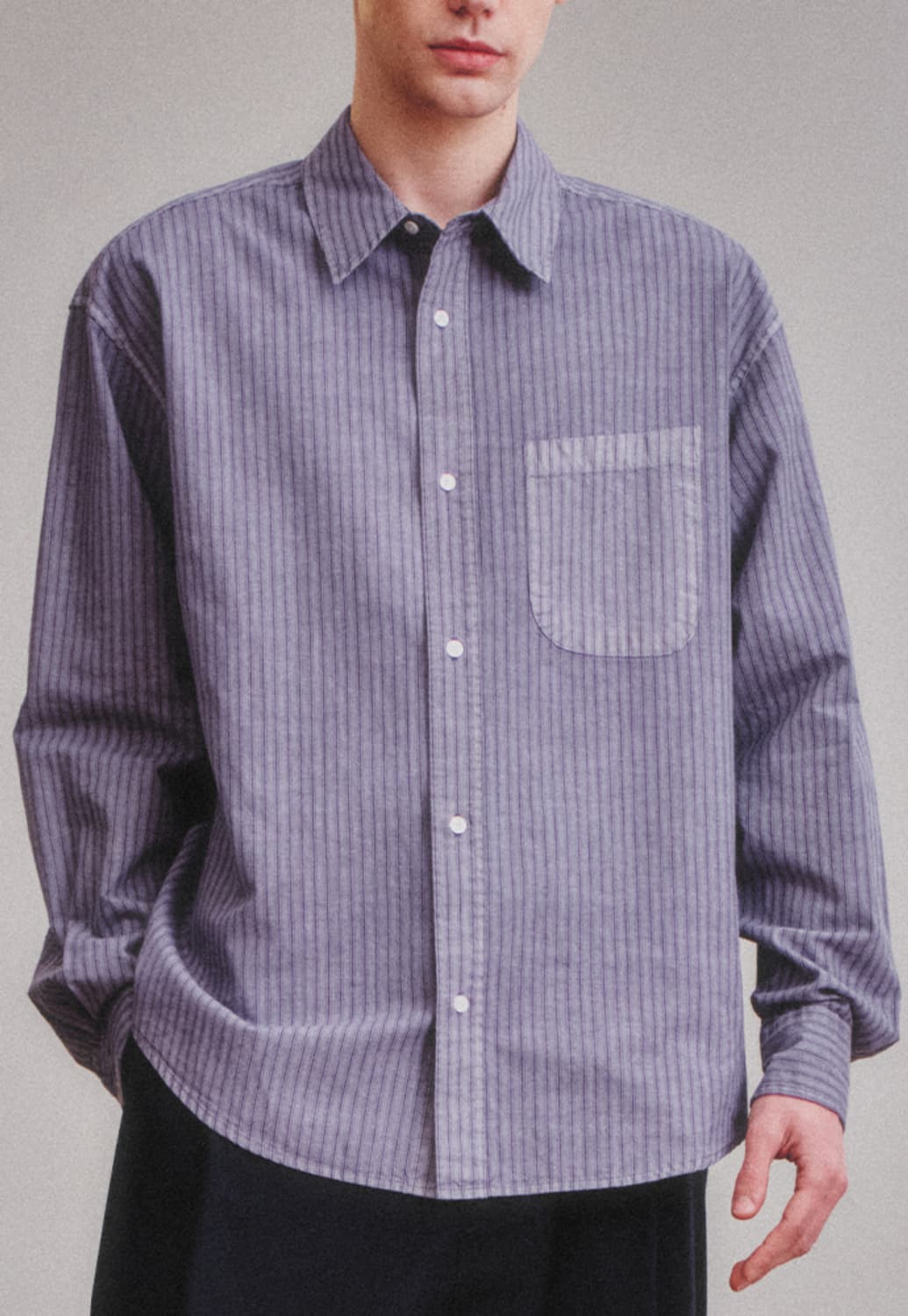 art if acts Pigment Dyed Stripe Shirt 상품이미지3