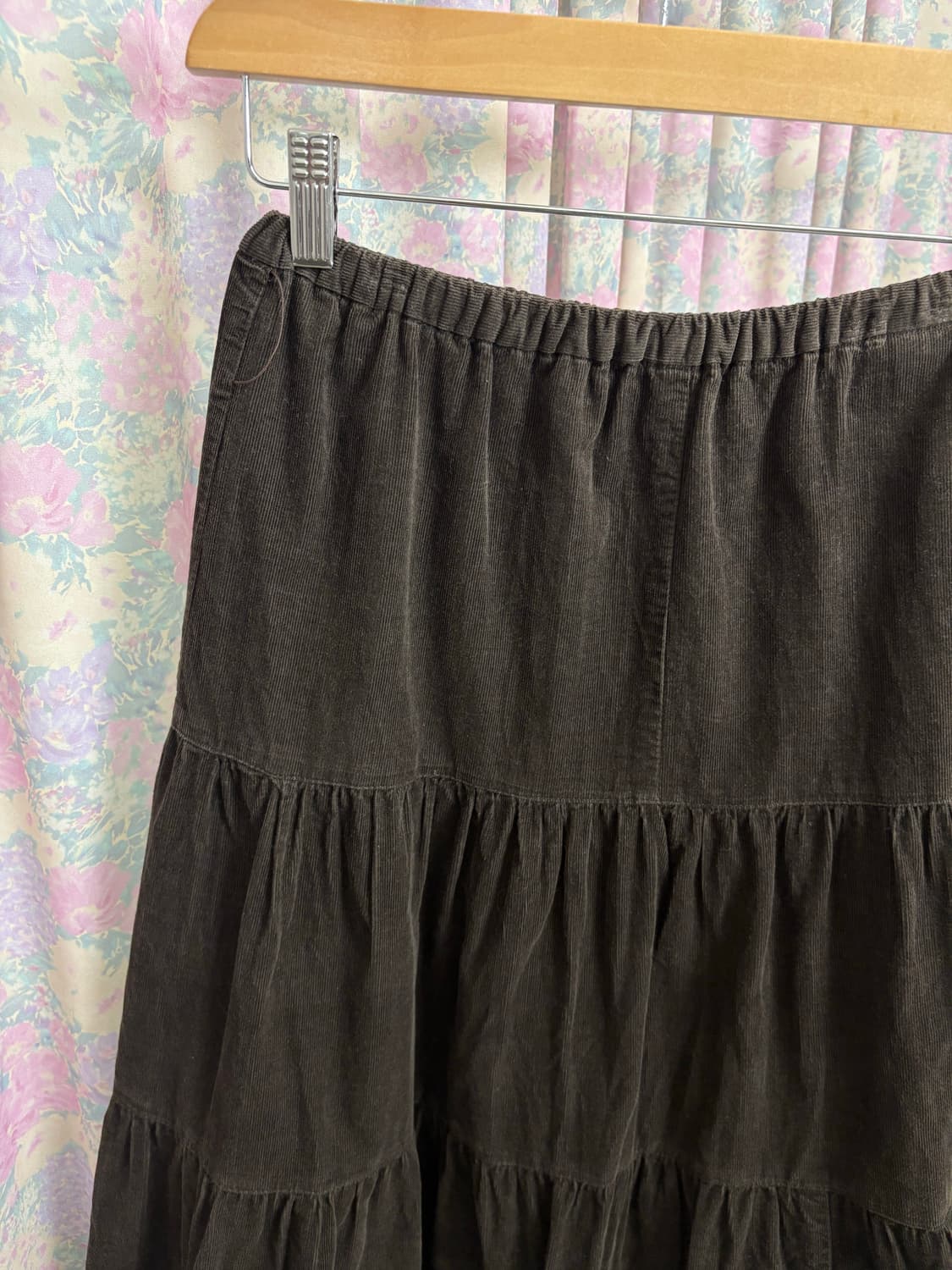 브라운 코듀로이 스커트 상품이미지7